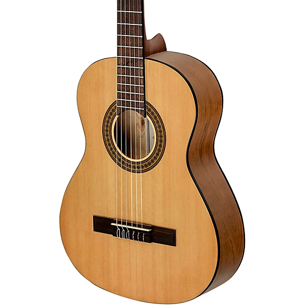 Ortega RPPC34 3/4 Size Nylon String Classical Acoustic Guitar Pack Natural