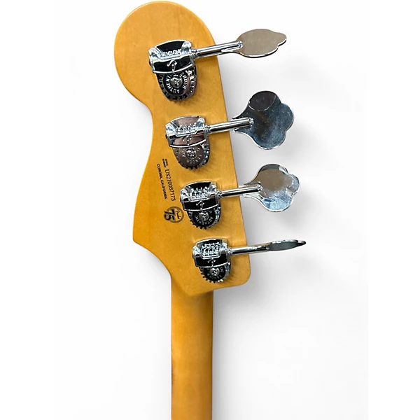 Used 2021 Fender American Ultra Jazz Bass Blue Electric Bass Guitar