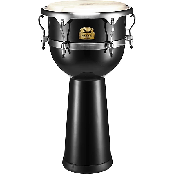 Pearl Elite Fiberglass Djembe Level 1 Solid Black