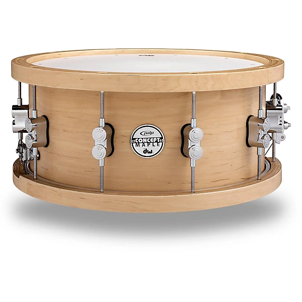 20 Ply Maple Snare with Wood Hoops and Chrome Hardware