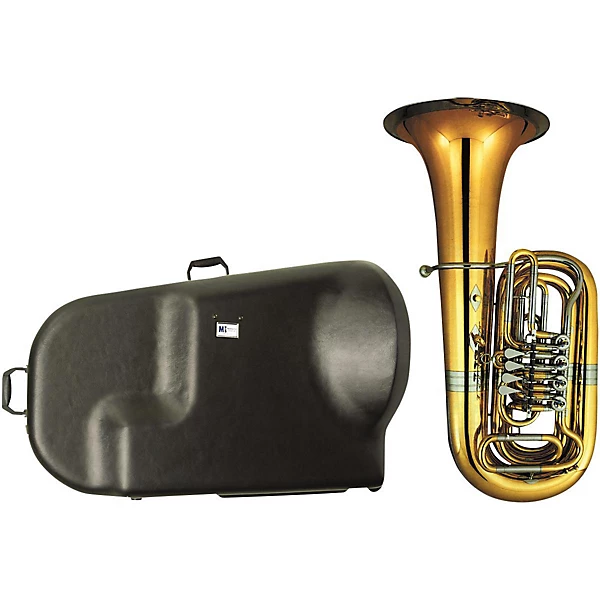 186 4U Series 4 Valve Yellow Brass BBb Tuba with Hard Case