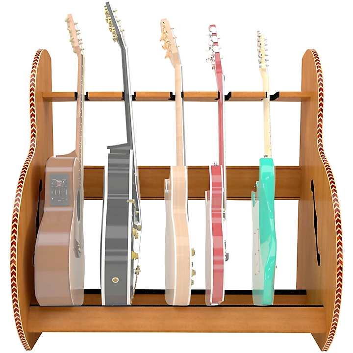 Session Deluxe Guitar Stand Red Oak Short Size 5 7 Cases