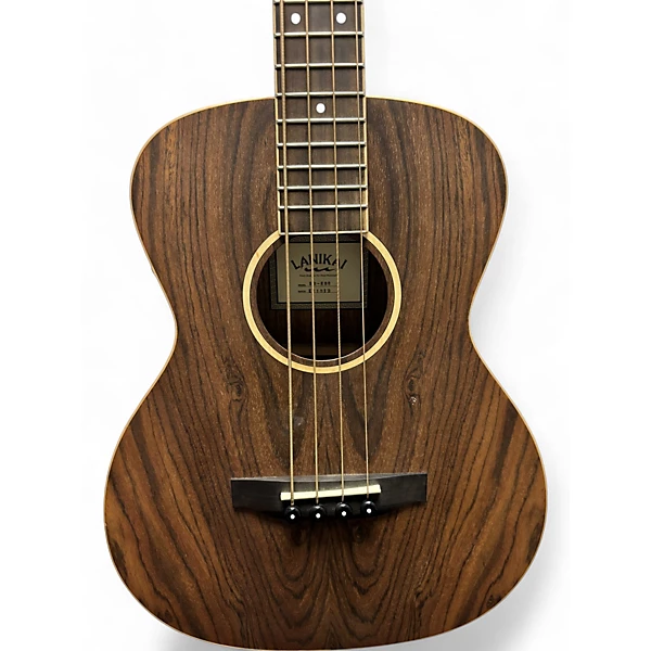 Used Lanikai LB eBU Natural Acoustic Bass Guitar