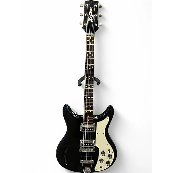 Vintage 1960s Kustom K200 Guitar Black Hollow Body Electric Guitar