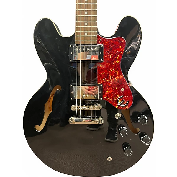 Epiphone Used Epiphone Dot Ebony Hollow Body Electric Guitar