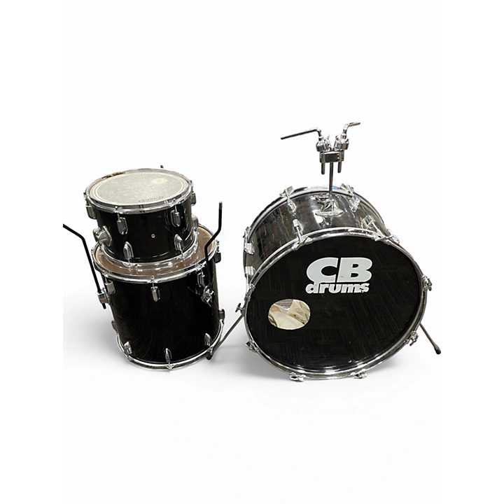 Cb Drums Used Cb Drums 3 Piece Drum set Black Drum Kit.gc