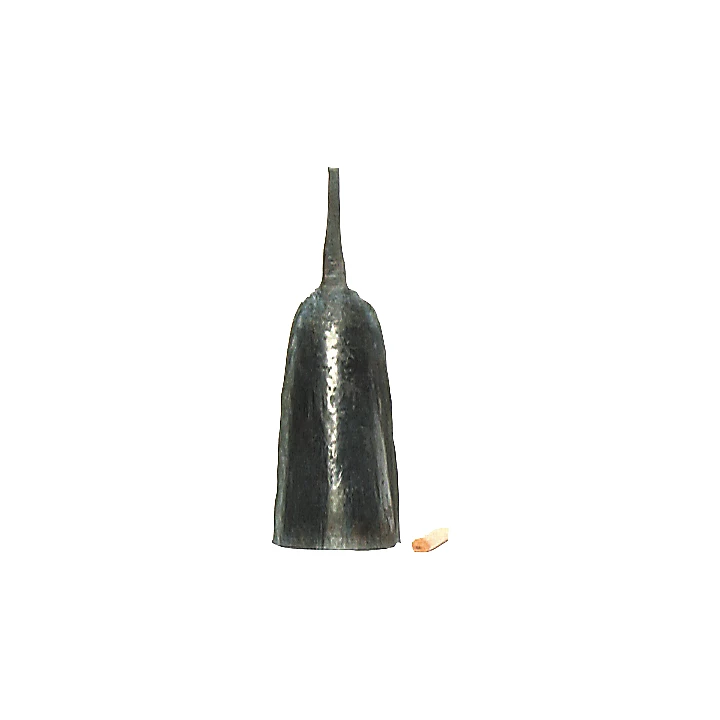 Ghana Single Bell with Stick Black