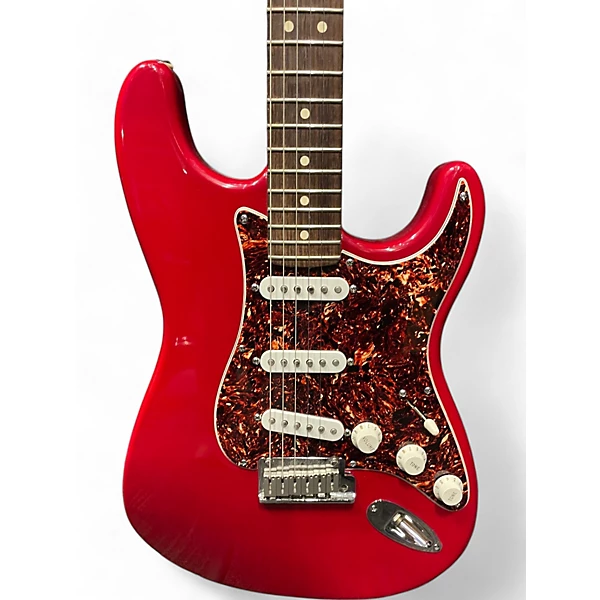 Fender Used Fender American Standard Stratocaster Dakota Red Solid Body Electric Guitar.gc