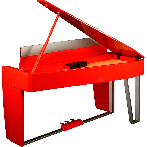 VIVO H10MG Digital Mini Grand Piano Polished Dark Red