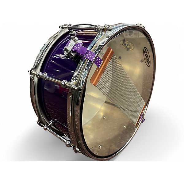 Dunnett Used Dunnett 65X13 Classic Stainless Steel Snare Purple Drum.gc