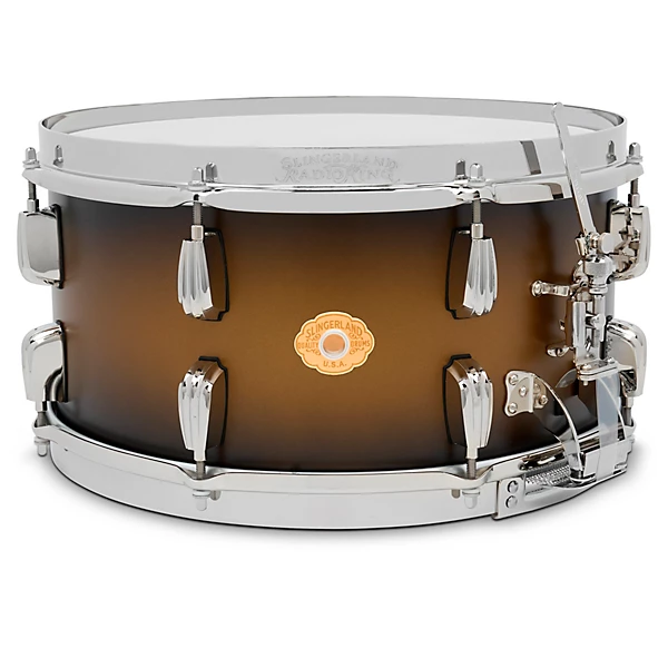 Slingerland Limited Edition Radio King Specialty Lacquer Maple Snare Drum 14 x 7 in. Black & Gold Lacquer
