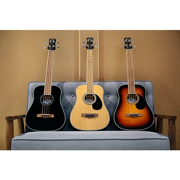 EZB Super Short Scale Acoustic Electric Bass 3 Color Sunburst