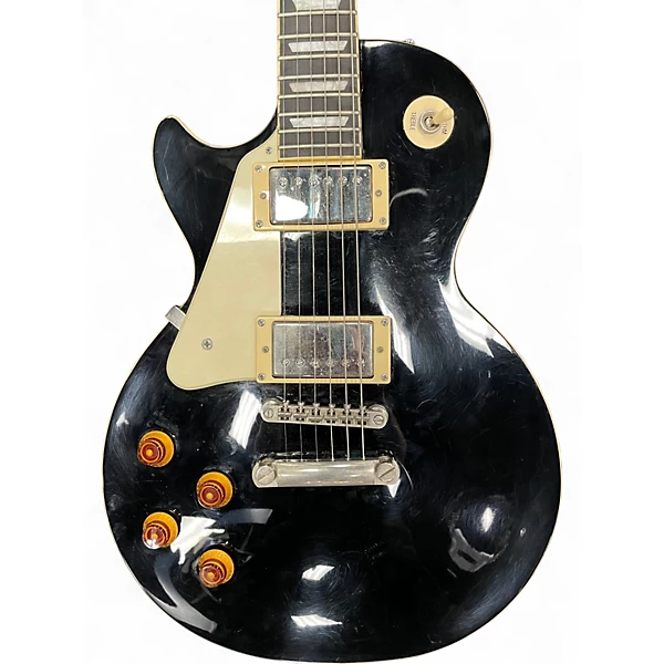 Used Epiphone Les Paul Standard Left Handed Black Electric Guitar