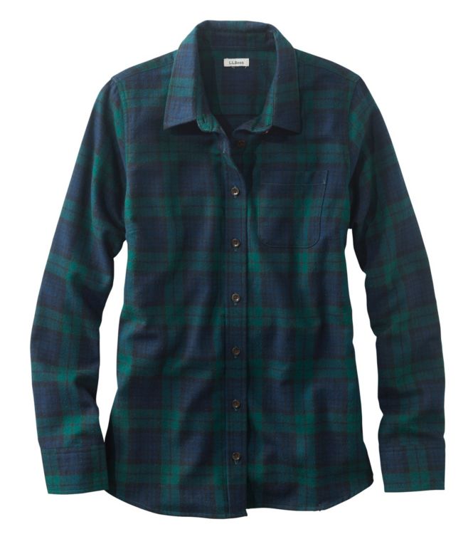Women's Scotch Plaid Flannel Shirt, Relaxed