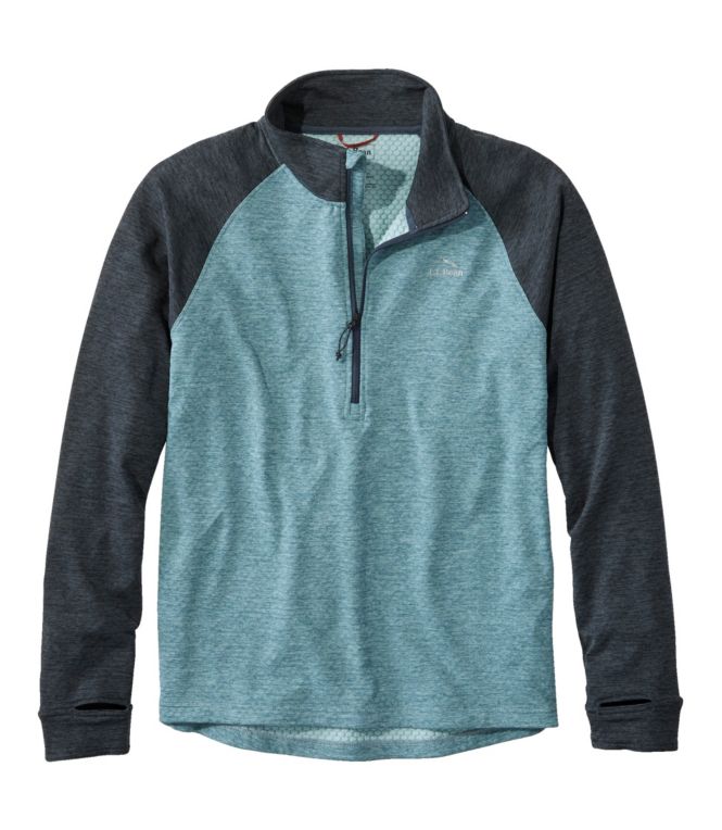 Men's Adventure Grid Fleece, Quarter-Zip Colorblock