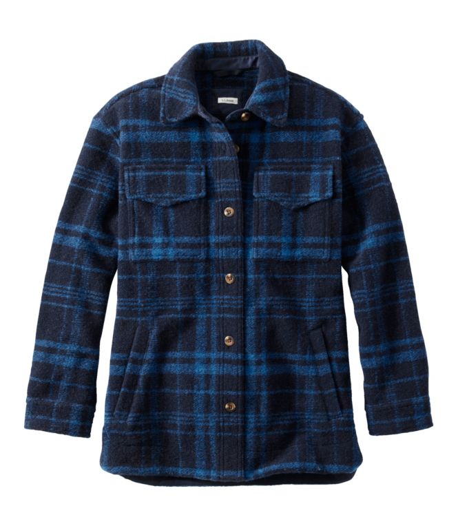 Women's Brushed Plaid Shacket