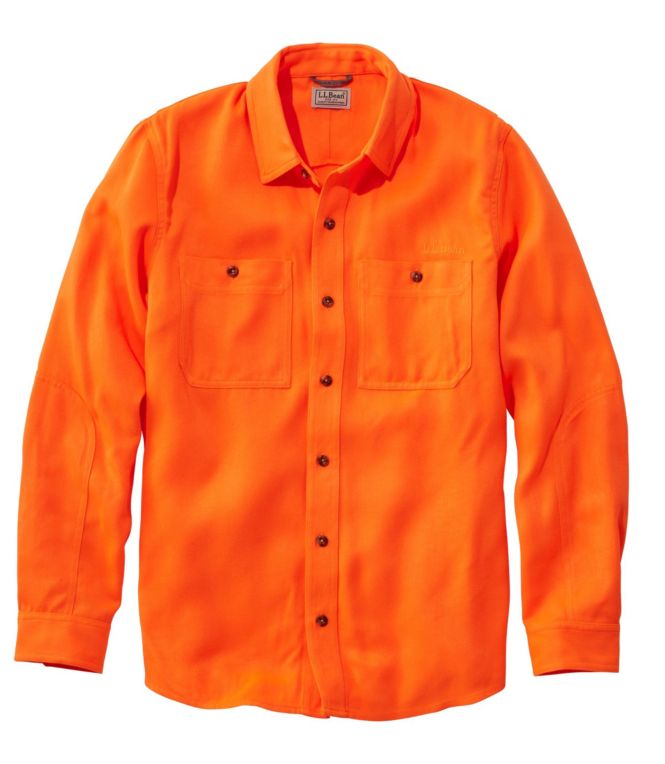 Men's Double L Field Shirt, Hunter Orange