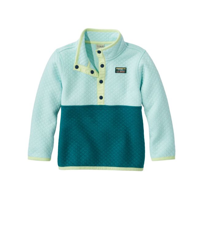 Infants' and Toddlers' Quilted Quarter-Snap Pullover, Colorblock