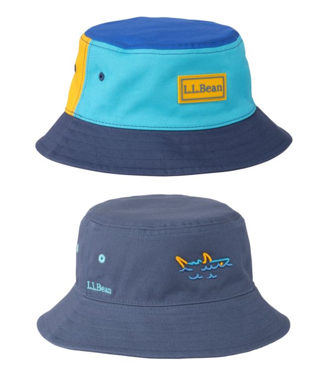 Kids' Bean's Reversible Cotton Bucket Hat