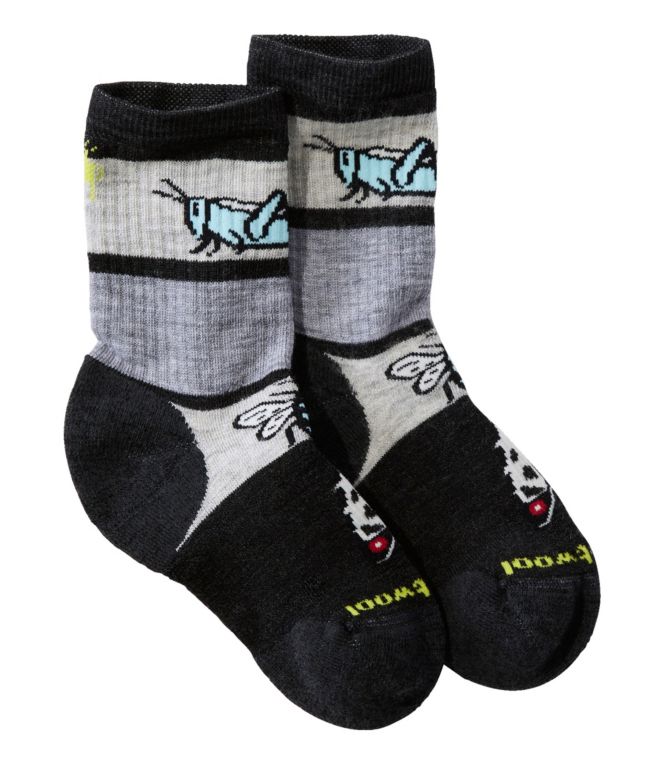 Kids' Smartwool Hike Full-Cushion Crew Socks, Garden Bugs