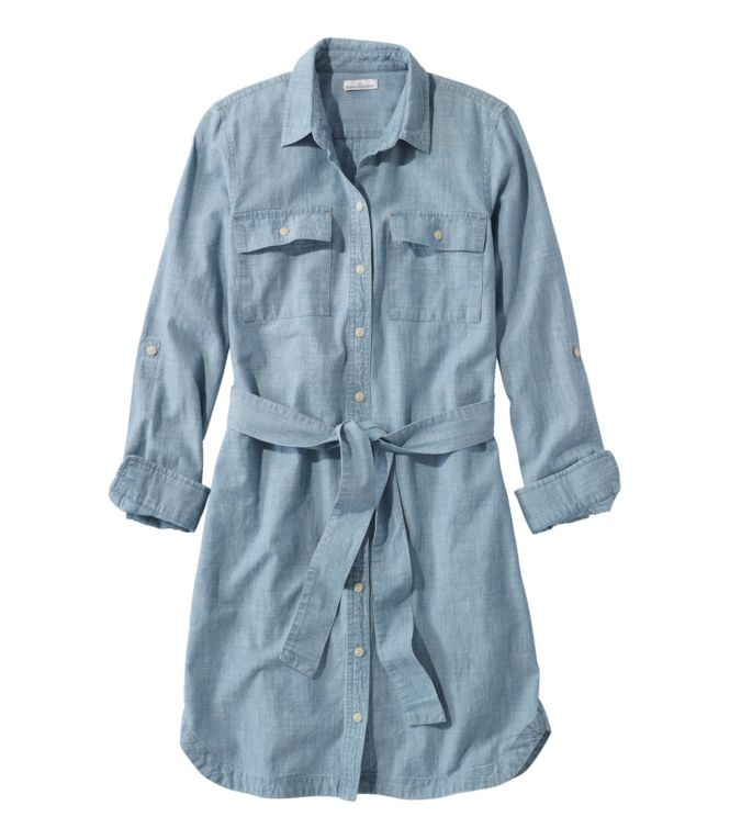 Women's Signature Camp Shirt Dress, Button-Front