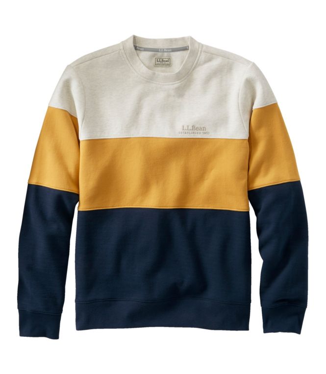 Men's L.L.Bean 1912 Sweatshirt, Crewneck, Colorblock