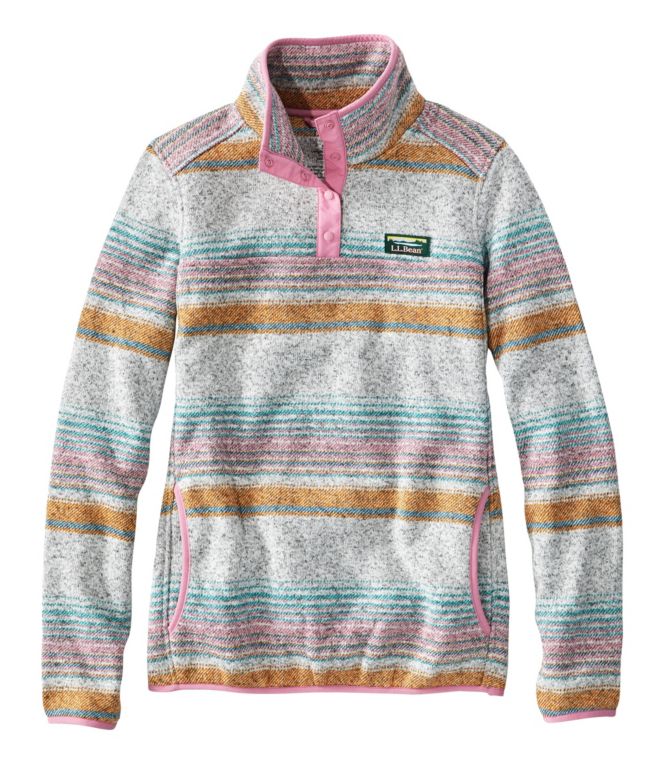 Women's L.L.Bean Sweater Fleece Pullover, Print