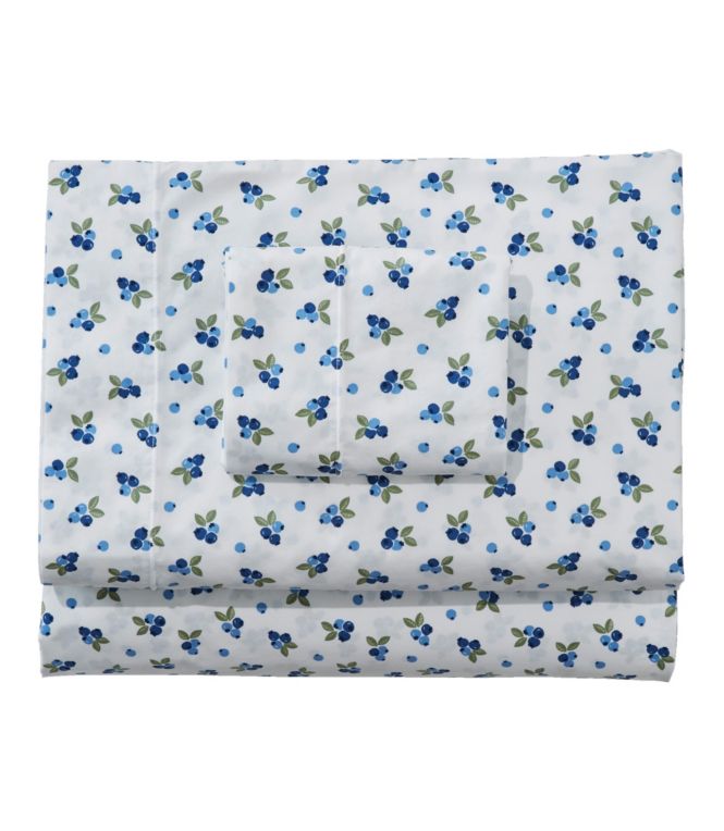 Blueberry Percale Sheet Collection