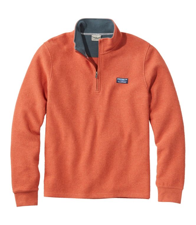 Men's Lakewashed Double-Knit Quarter-Zip Pullover