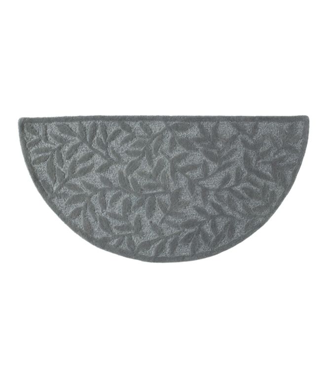 Wool Hearth Rug, Crescent, Leaf