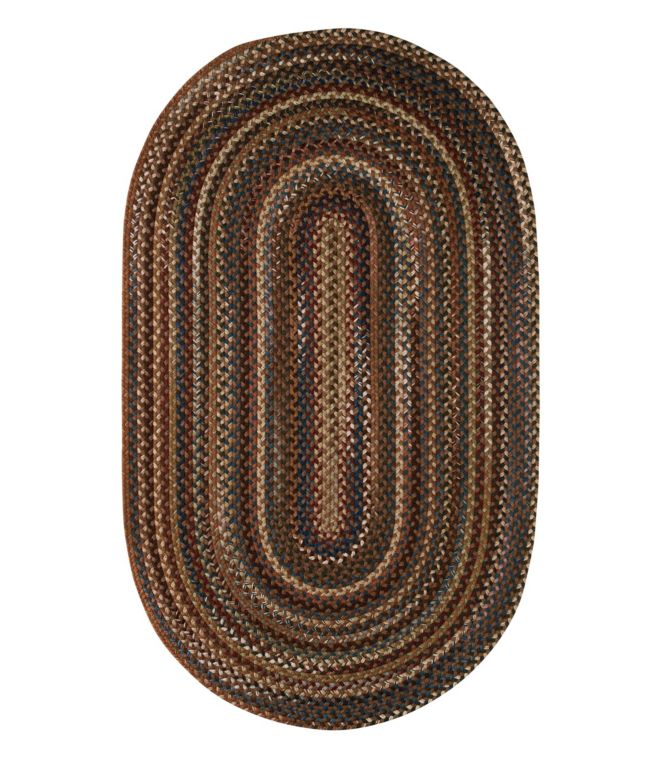 L.L.Bean Braided Wool Rug, Oval