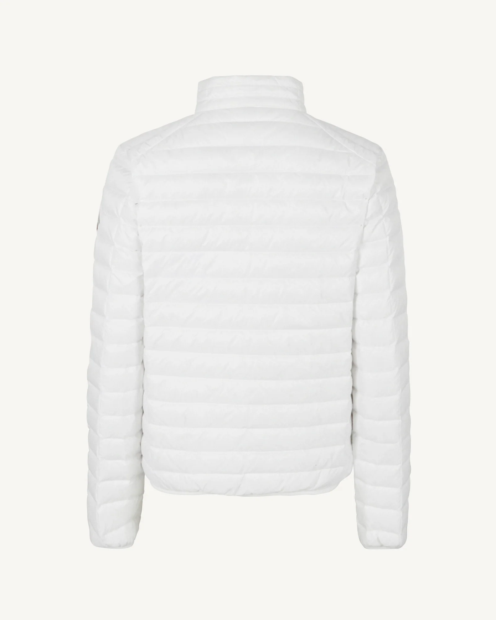 Light khaki matte lightweight padded jacket