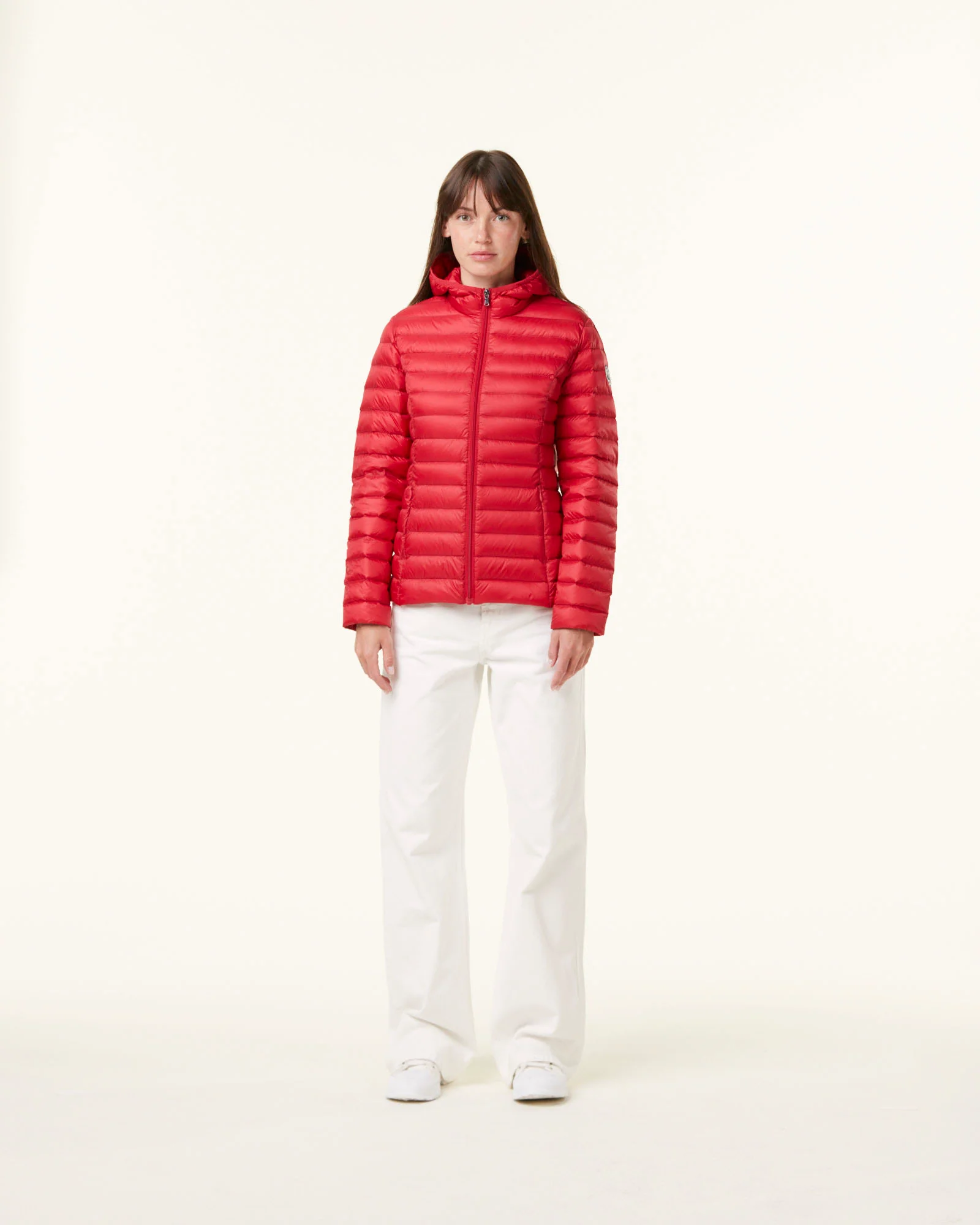 Lightweight hooded down jacket Aubergine Cloe