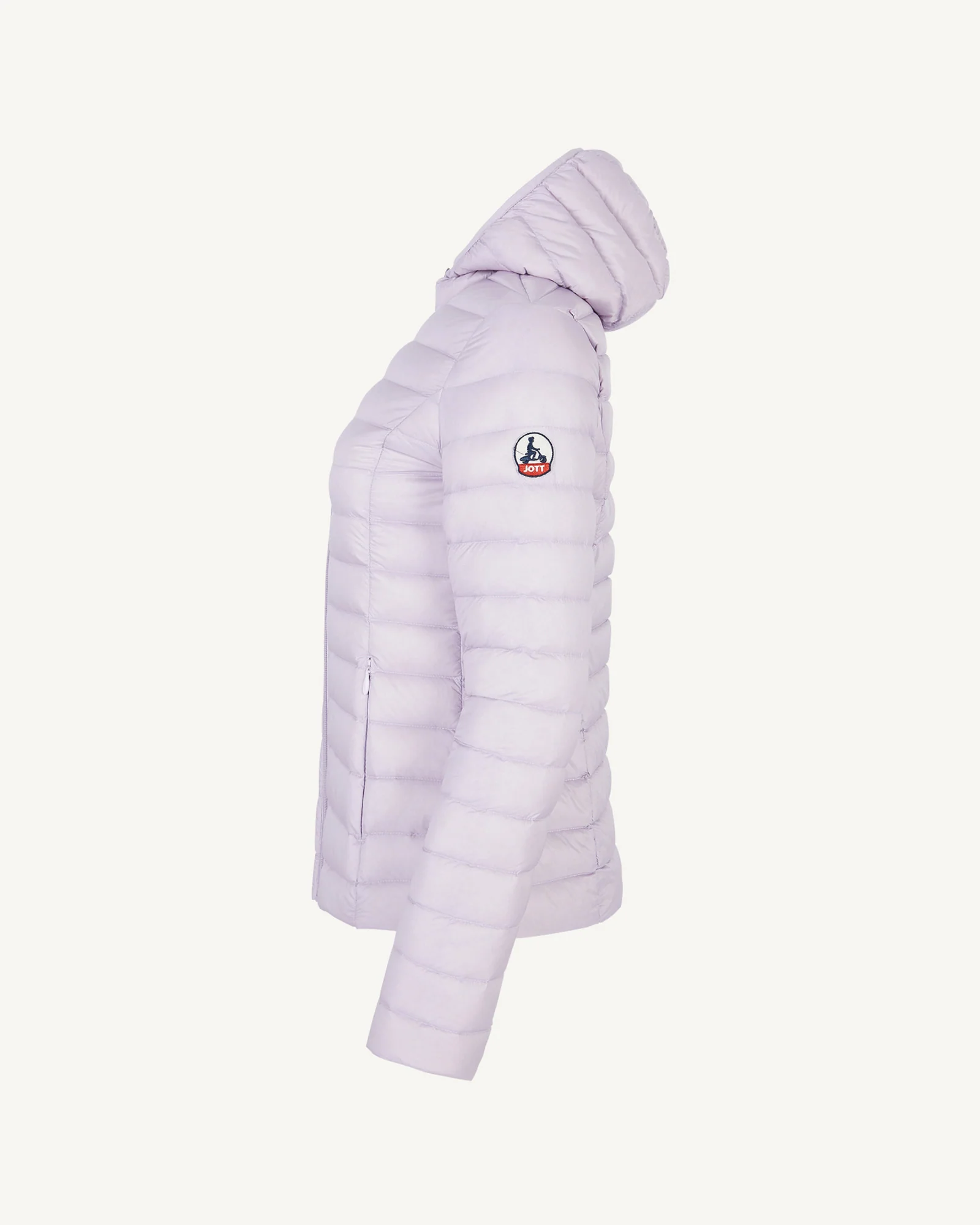Lightweight hooded down jacket Aubergine Cloe