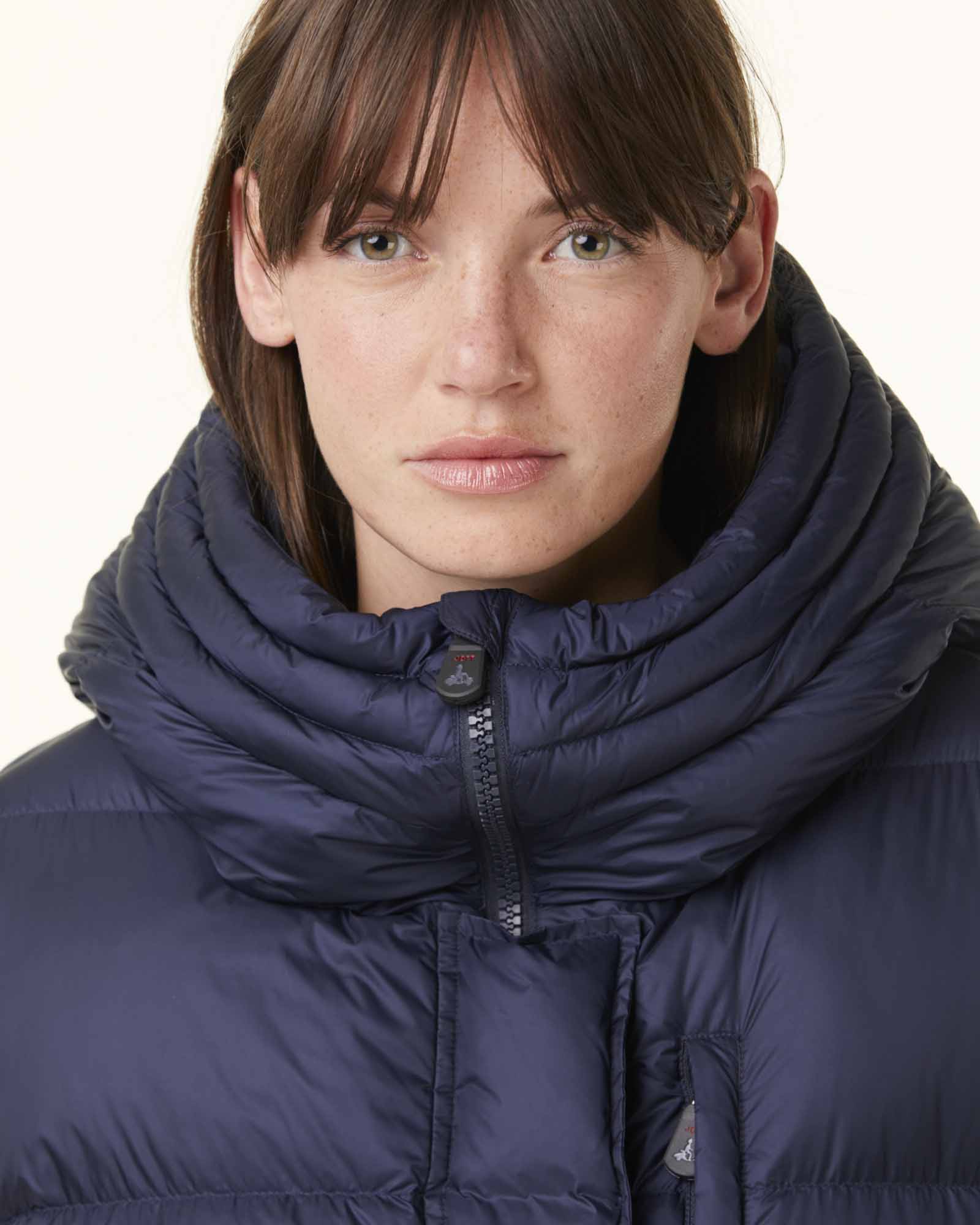 Navy Delhi Great Cold Hooded Down Jacket