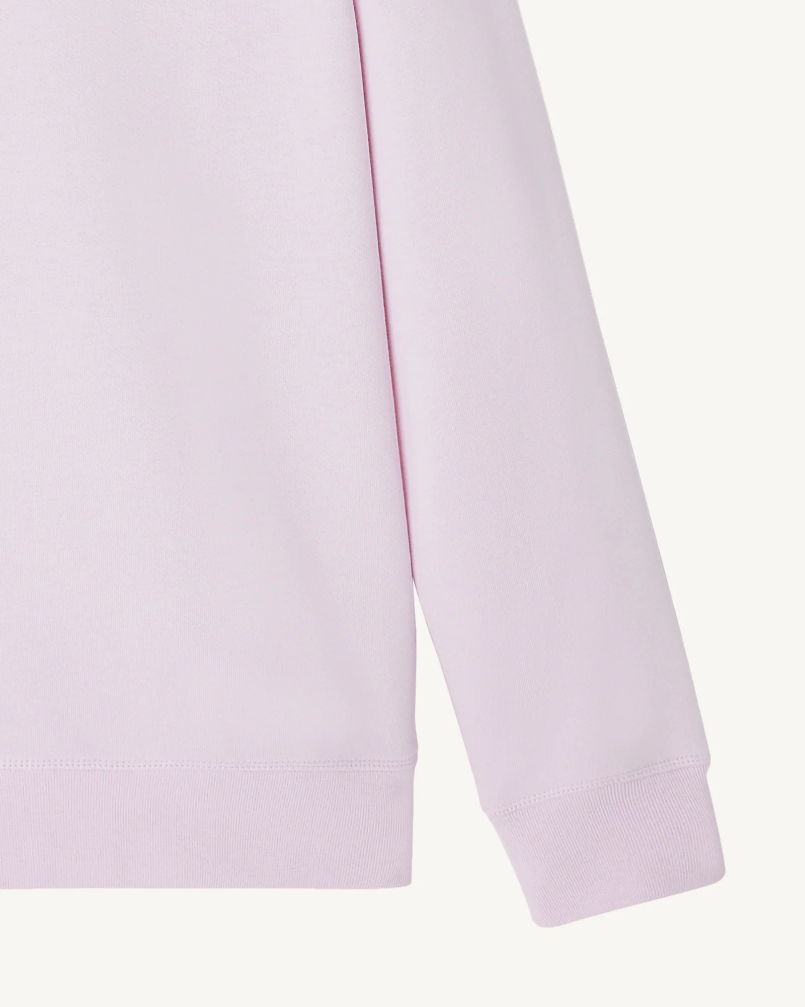 Sweatshirt in organic cotton Pale mauve Elvas 2.0