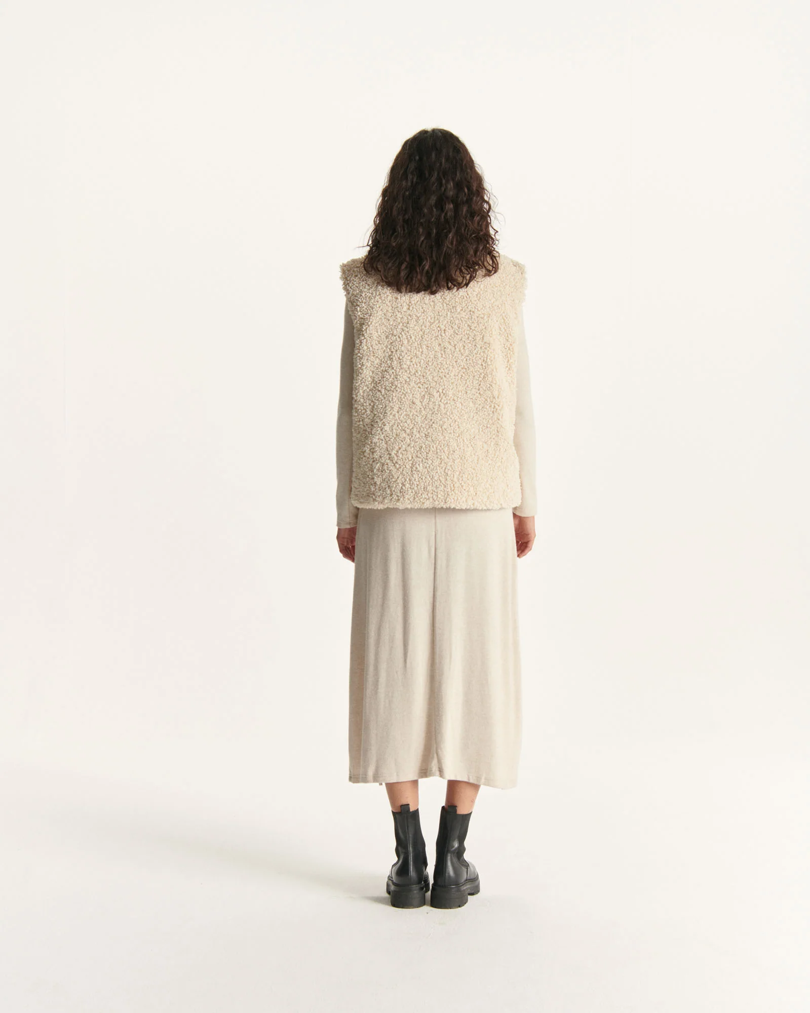 Down jacket sleeveless reversible Grand Froid Natural Daria 2.0