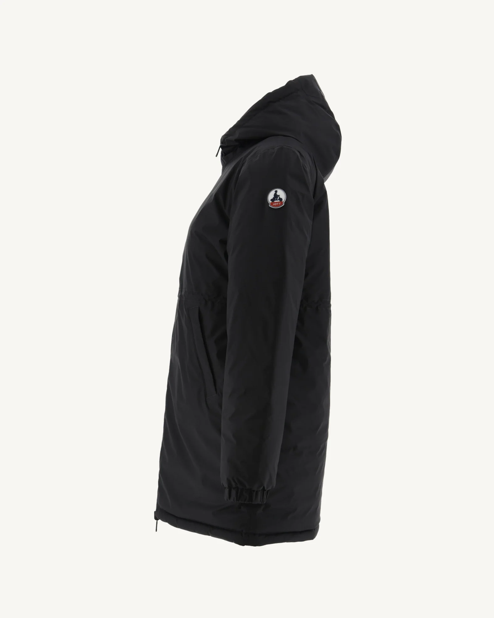 Black Roma reversible long down jacket