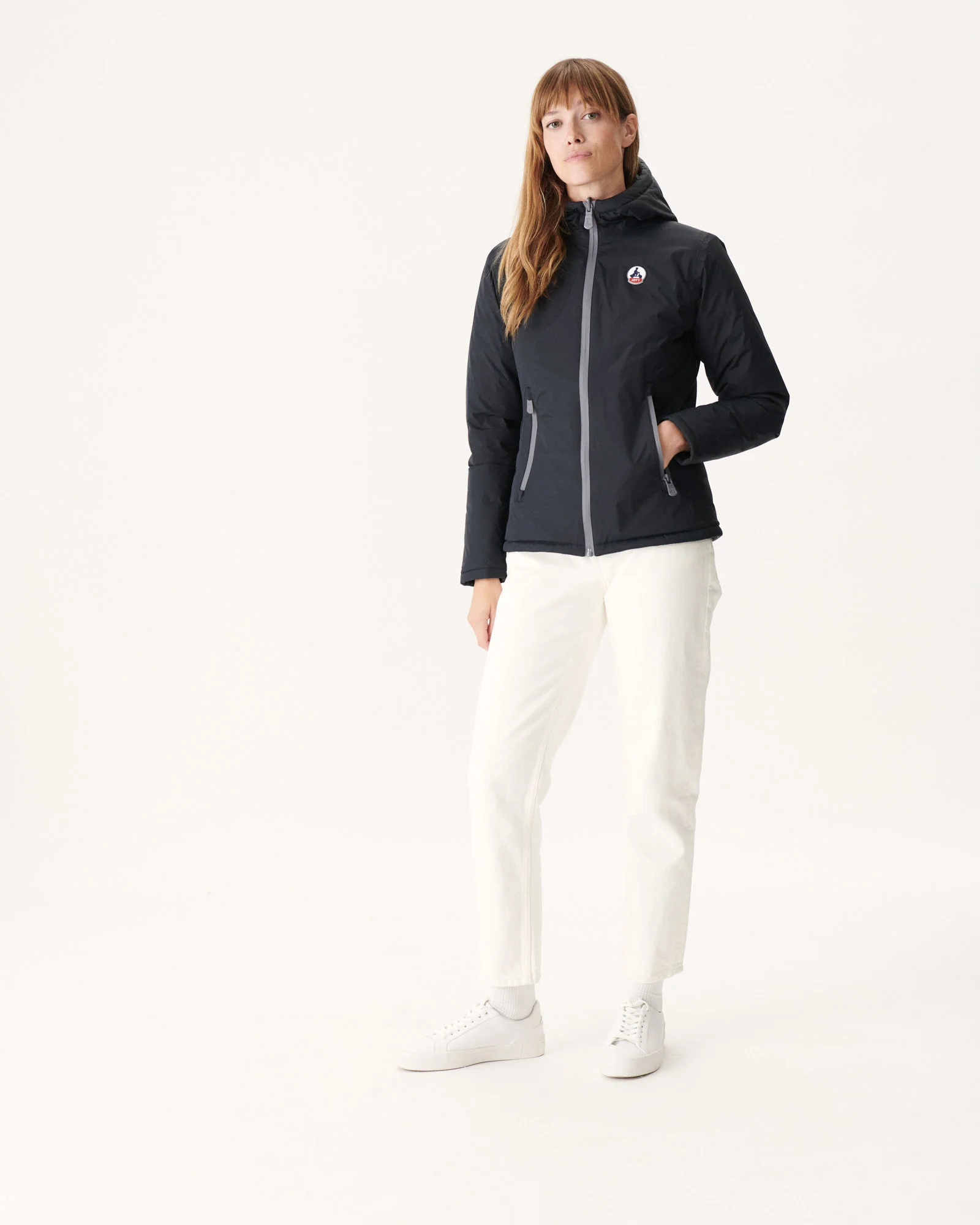 Reversible down jacket Pale pink/Aubergine Vienna