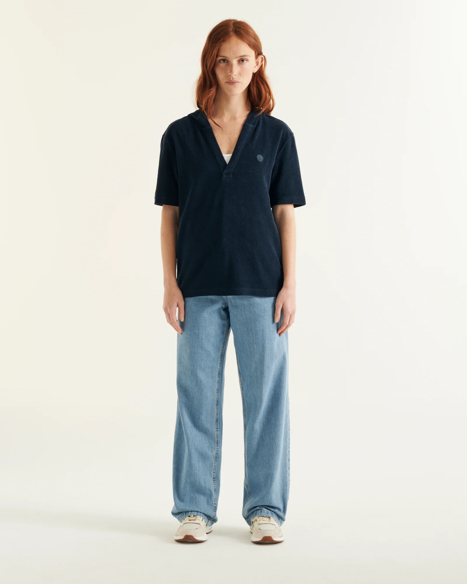 Peach pink hooded T-shirt Vilanova