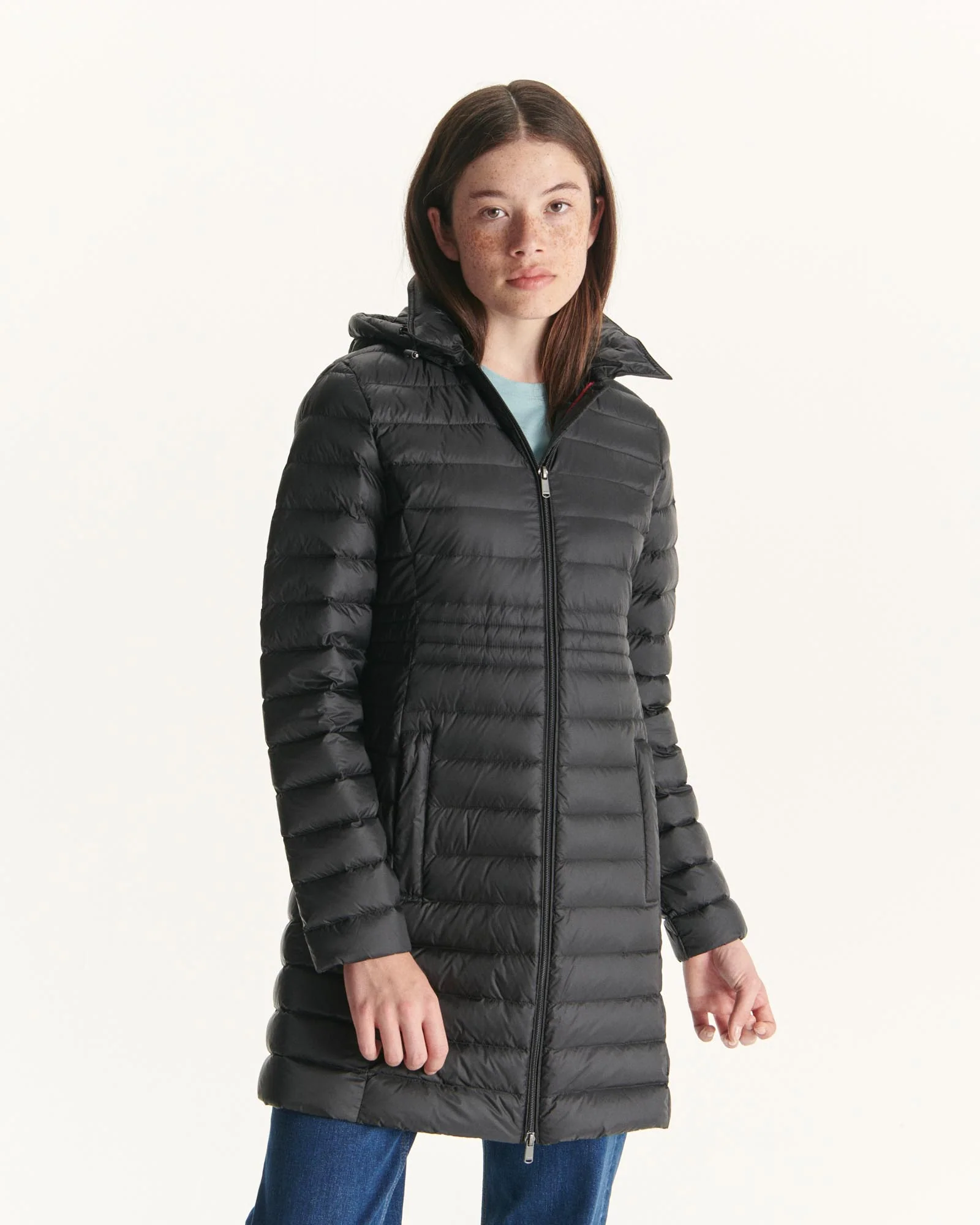 Down jacket long hooded Marine Vero 2.0