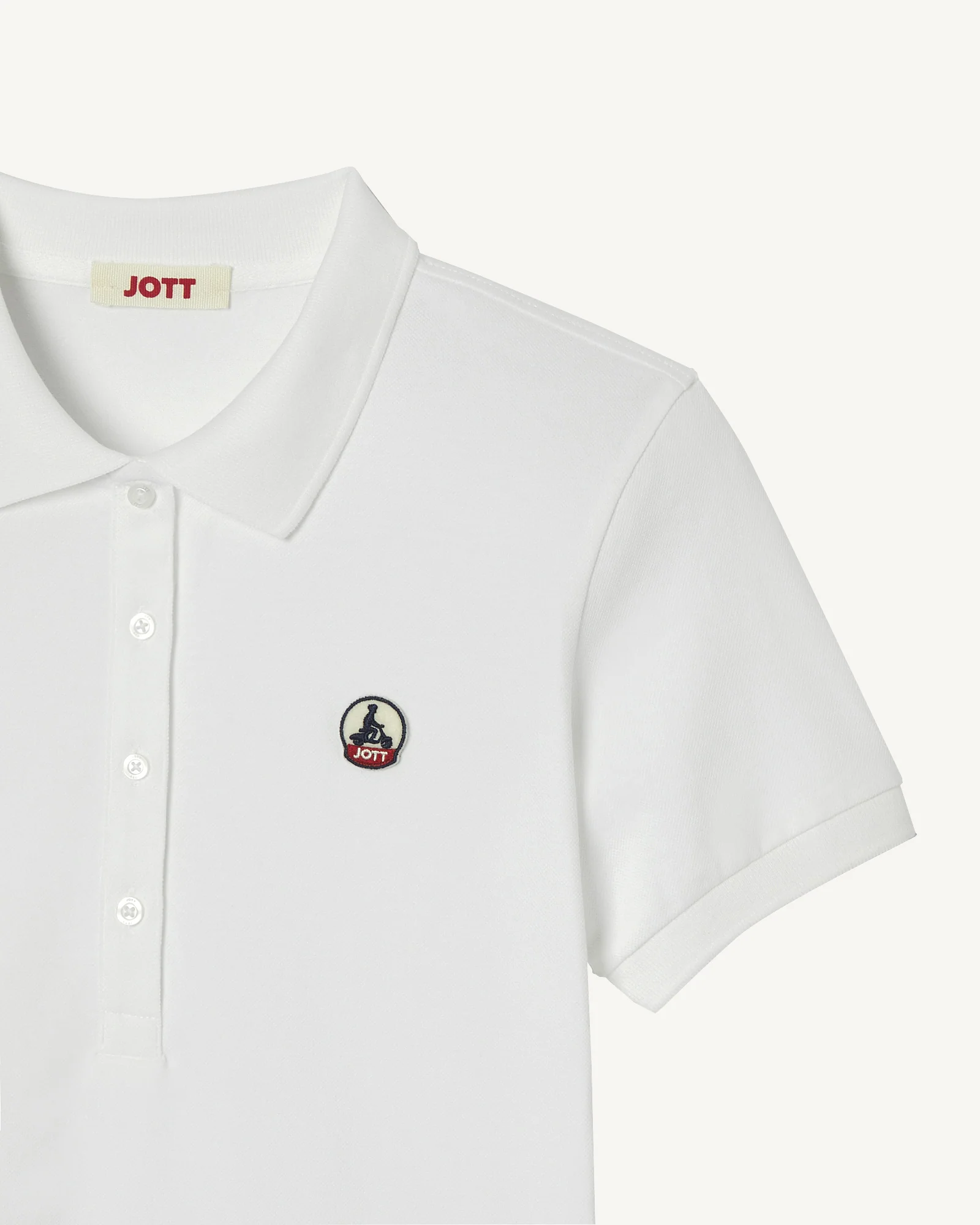 Polo shirt in organic cotton White Franca