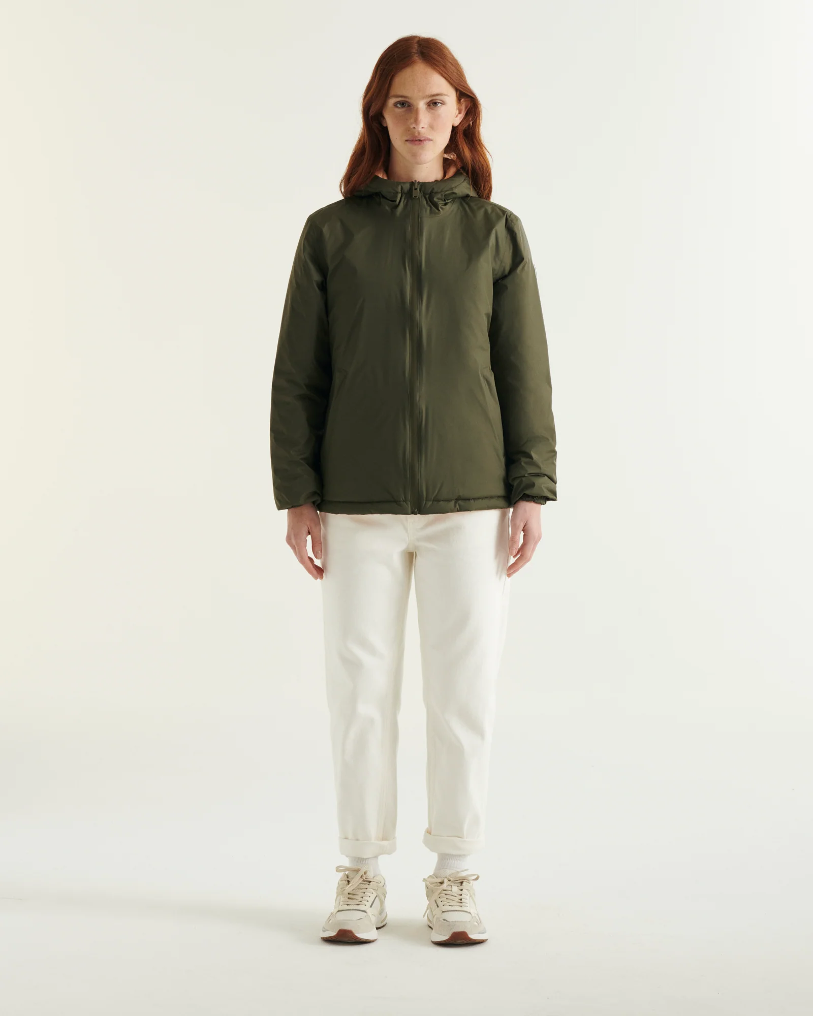 Down jacket reversible hooded Ultralight Marine/Beige Bangkok 2.0