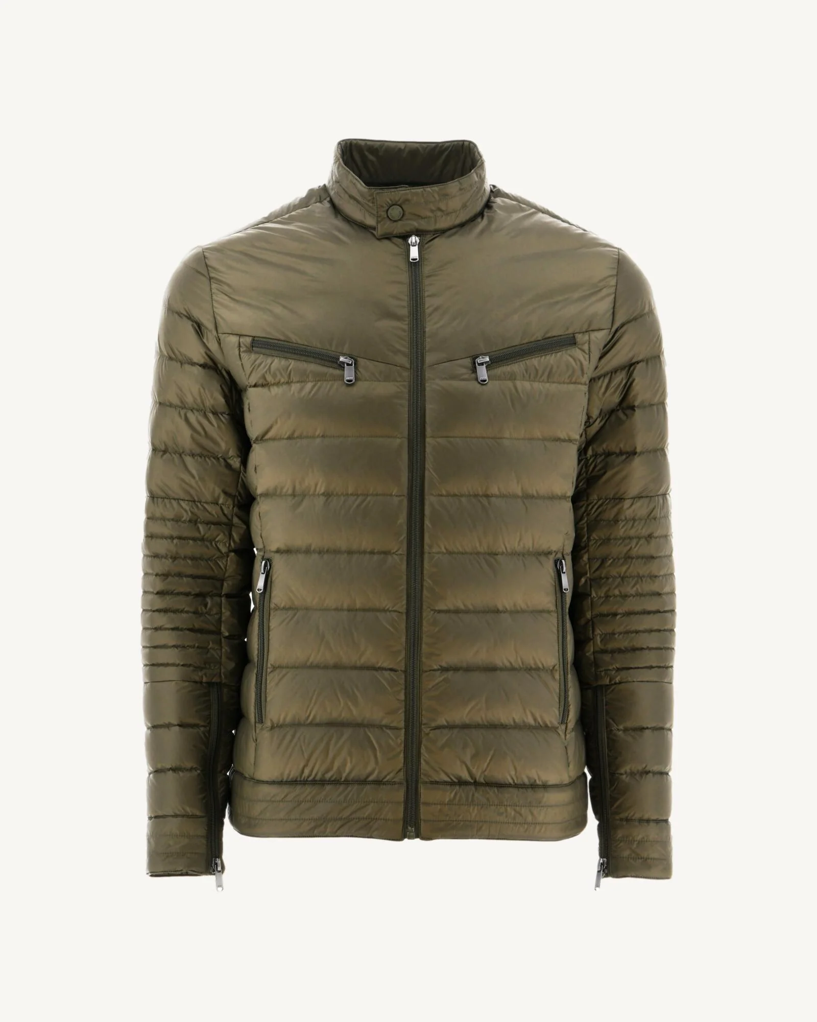 Down jacket Army David biker cut