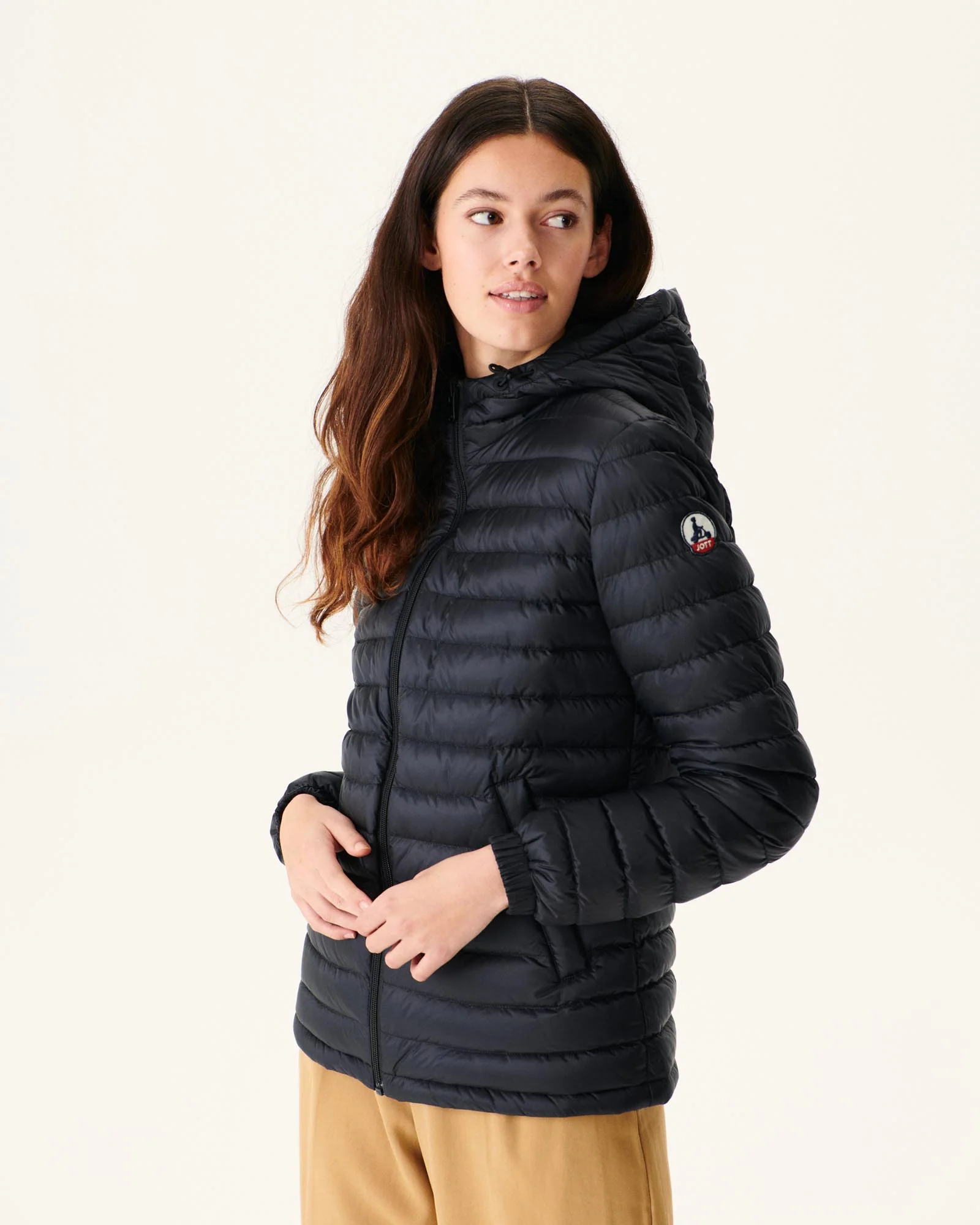 Reversible down jacket Pale pink/Aubergine Vienna