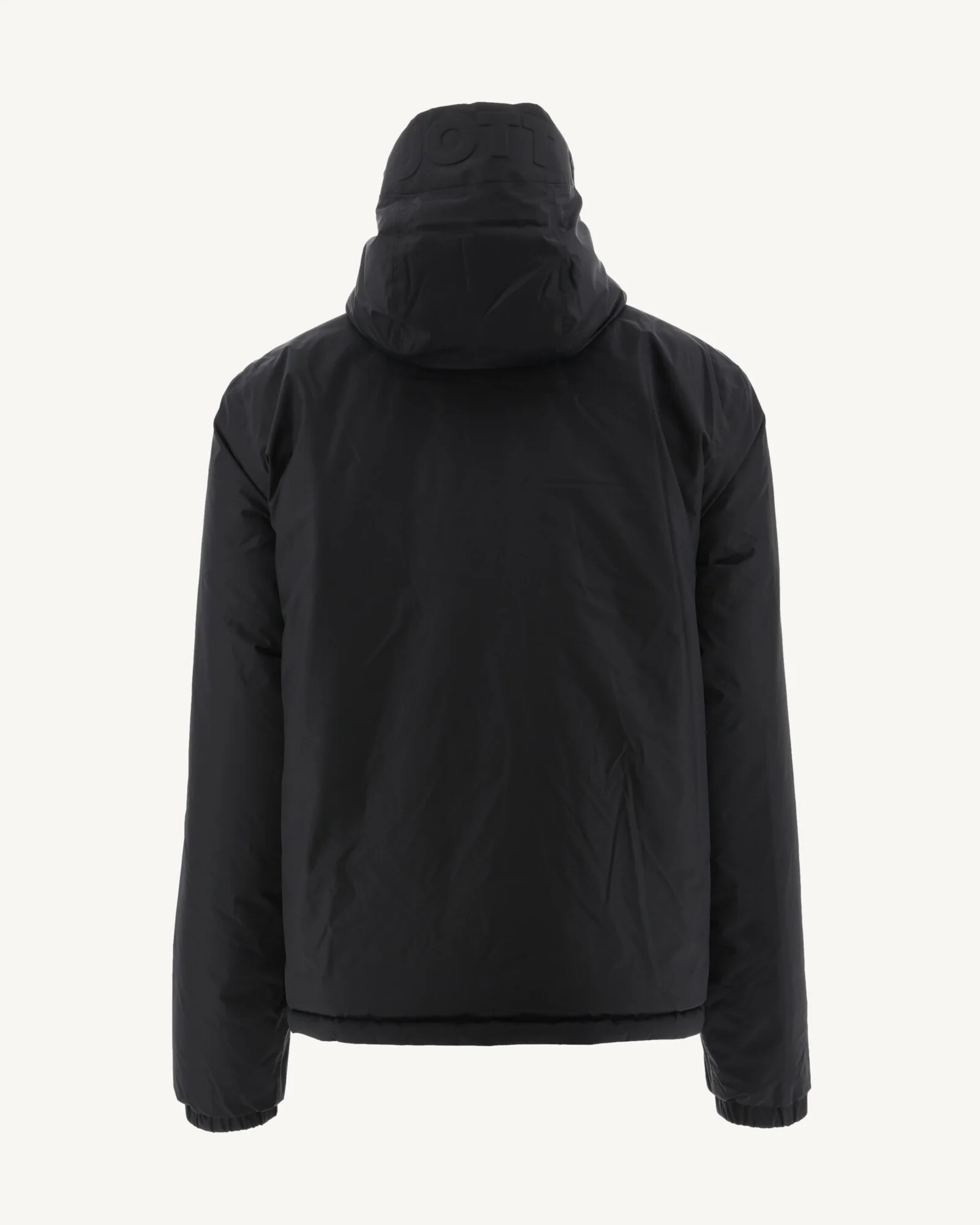 Reversible hooded puffer jacket Black Bergen