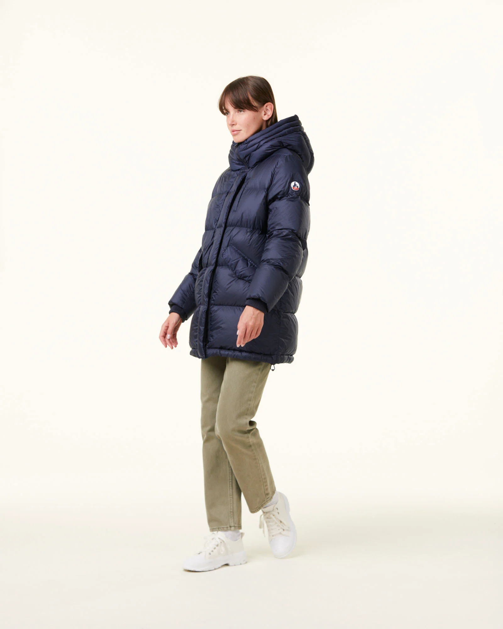 Navy Delhi Great Cold Hooded Down Jacket