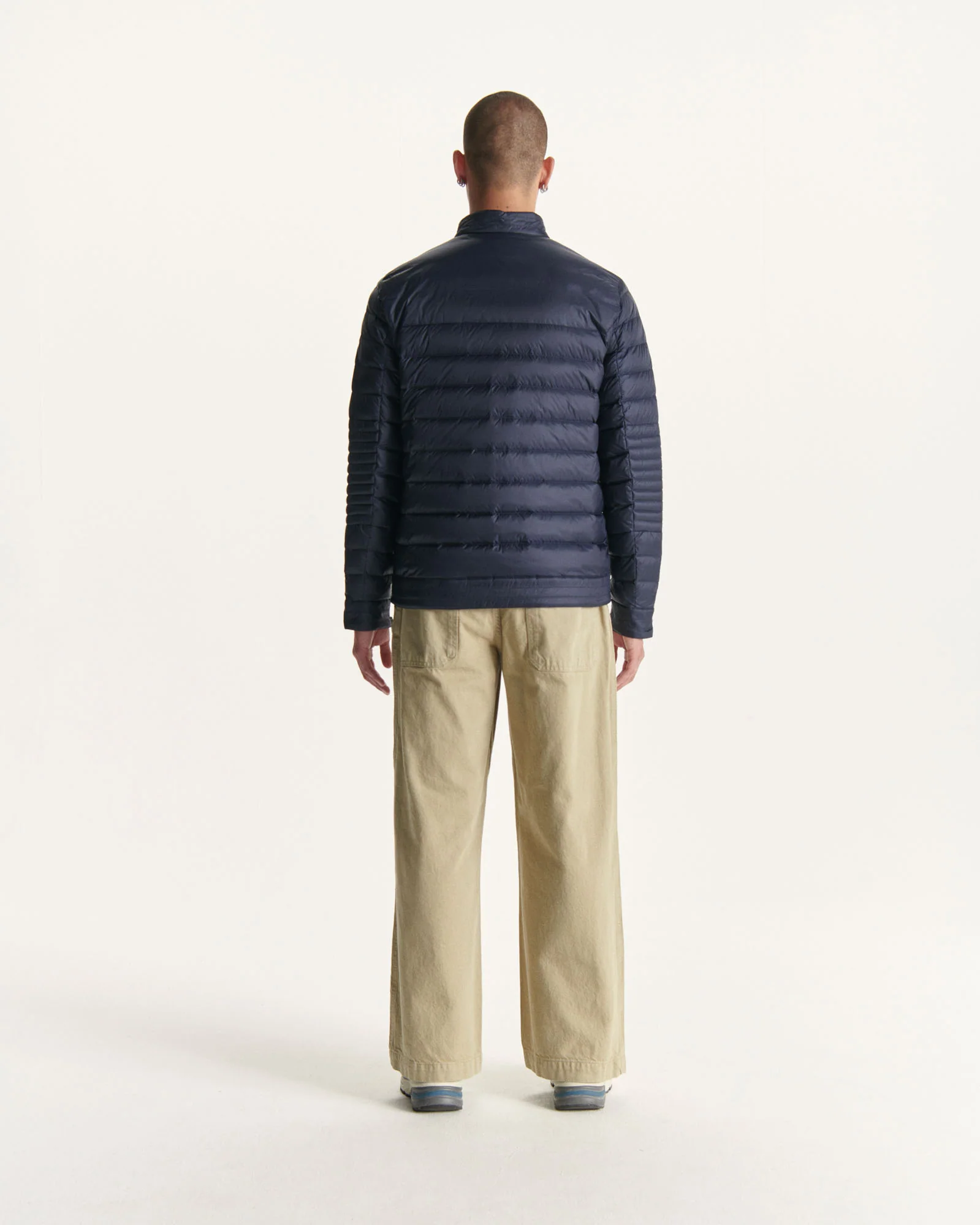 Down jacket Army David biker cut