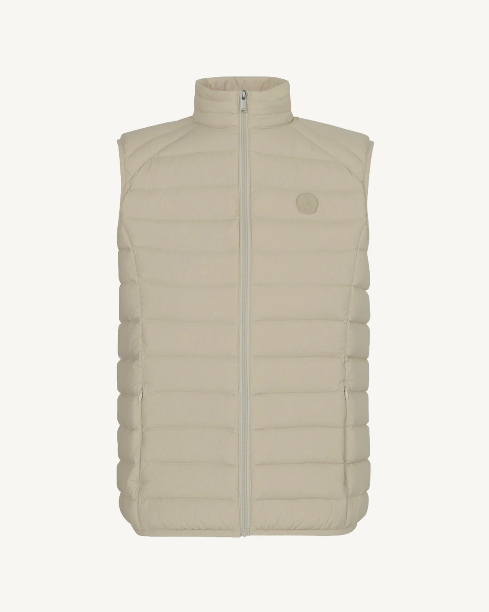 Down jacket sleeveless stretch Beige Arafo