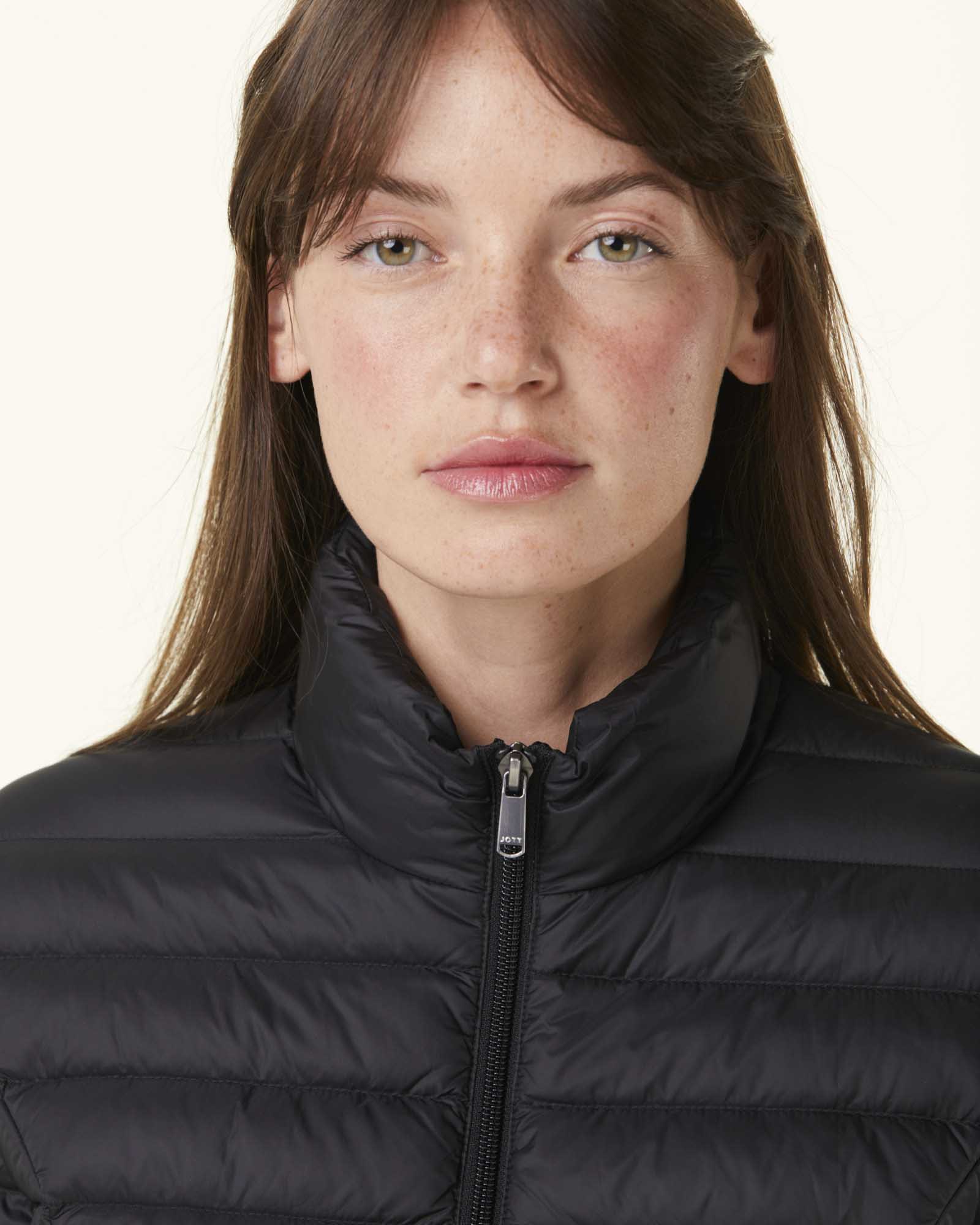 Black Cha lightweight padded jacket